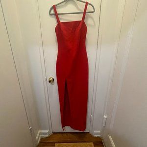 Red gown